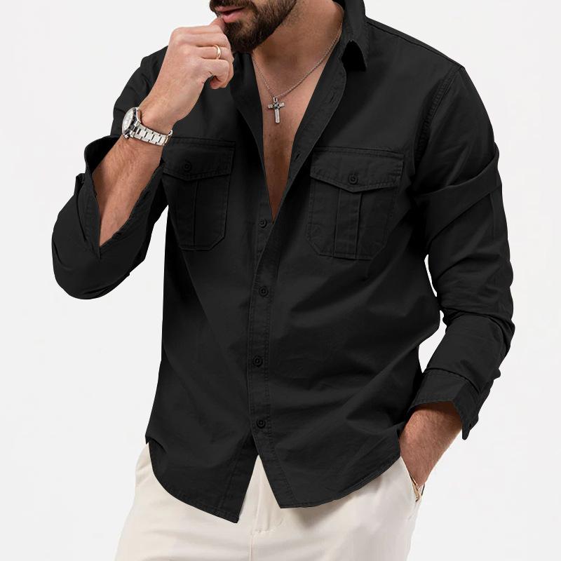 Levoire | Chemise Cargo À Manches Longues Pour Hommes