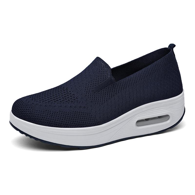 Levoire | Slip-On Chaussures en Maille Bleu