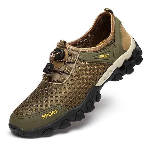 Levoire | Baskets De Trail Légères Sans Lacets Pour Hommes Khaki