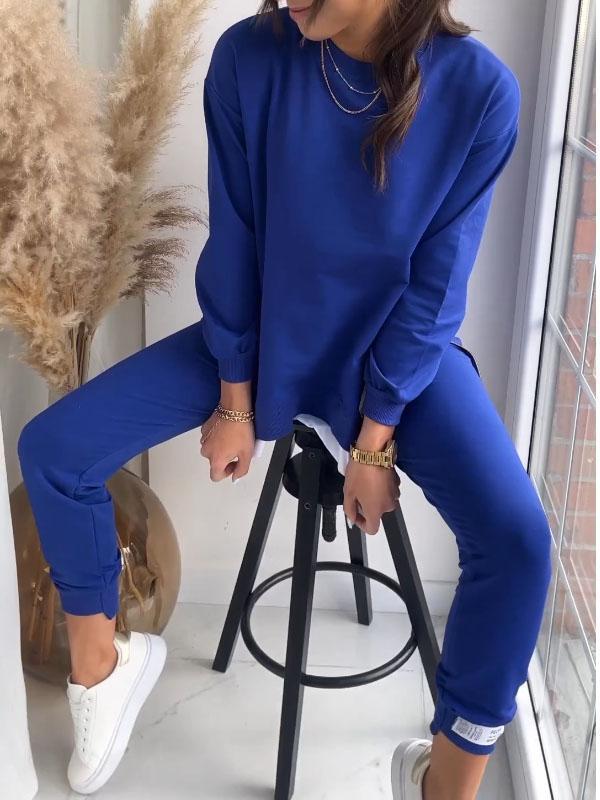 Levoire | Ensemble Uni Pour Femmes Bleu