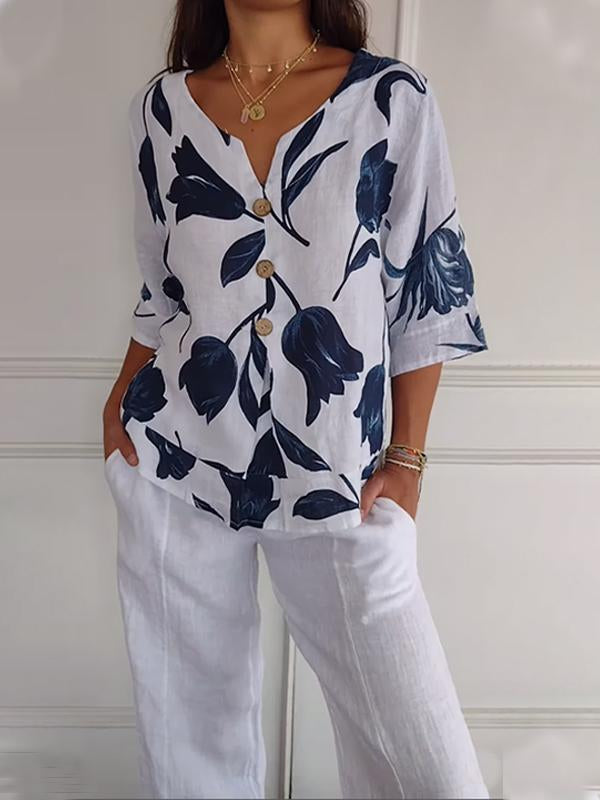 Levoire | Chemise De Loisirs Imprimée Blanc