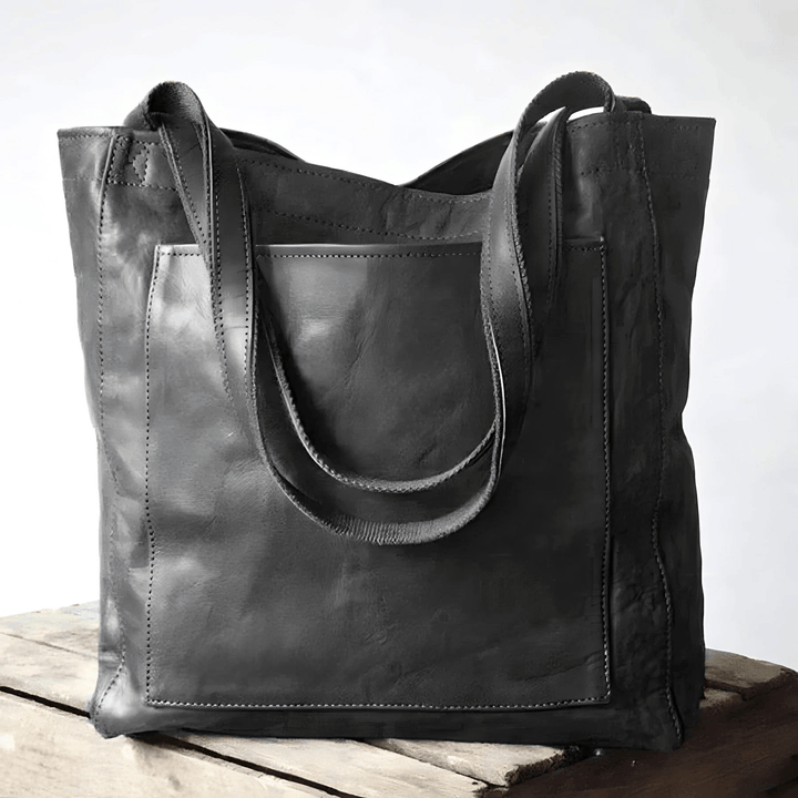 Levoire | Sacs à main pour femmes style vintage en cuir, style vestimentaire décontracté Noir