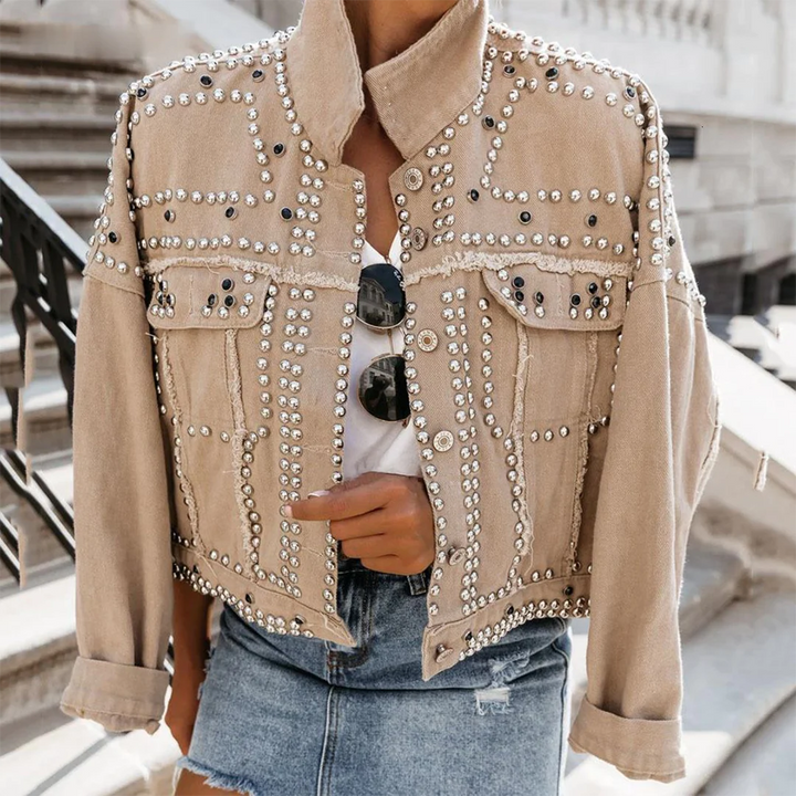 Levoire | Veste Avec Clous Khaki