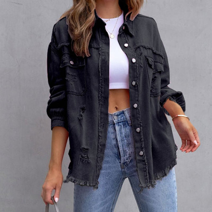 Levoire | Veste En Jean Tendance De Couleur