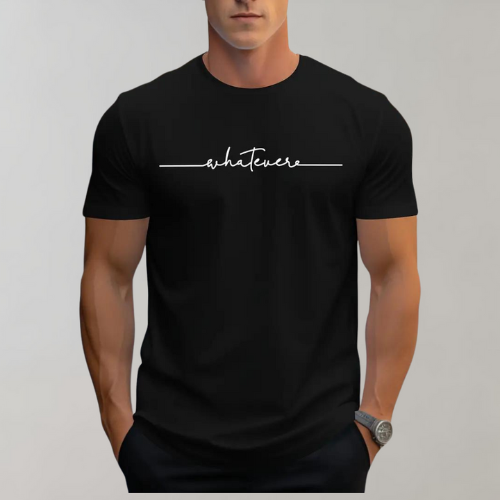 Levoire | T-Shirt Décontracté Pour Hommes À Col Rond Confortable, Polyvalent Et Élégant