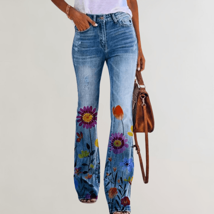 Levoire | Combinaison Élégante Femme Confortable Avec fleur violette