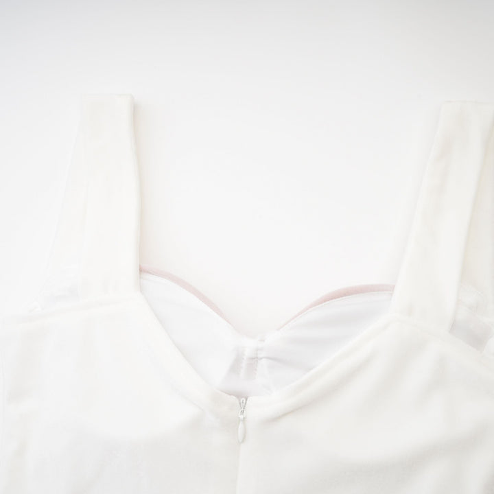 Levoire | Robe Midi En Mesh Blanche