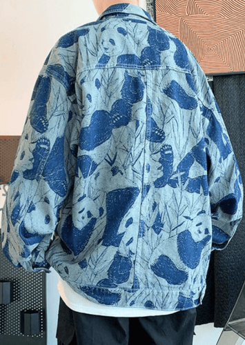 Levoire | Veste homme en denim avec effet tie-dye tendance et unique pour l'automne et le printemps