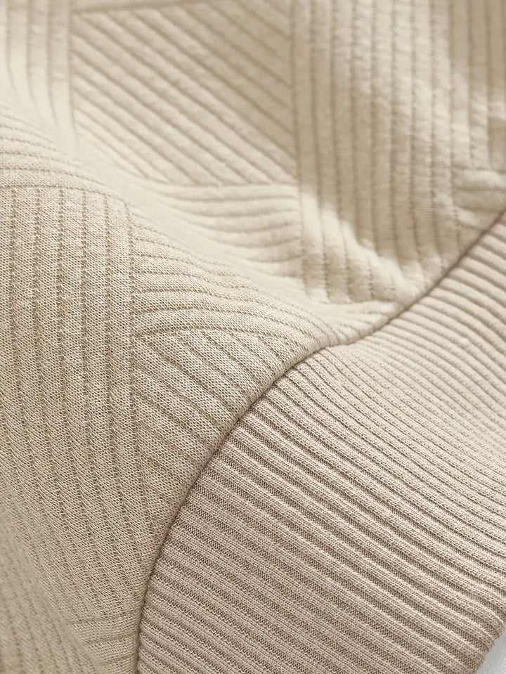 Levoire | Pull Confortable à Col Zippé à Manches Longues