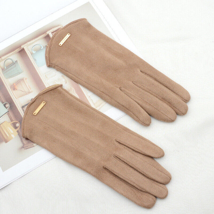 Levoire | Classique & Polyvalent Gants En Daim Pour Femmes Khaki