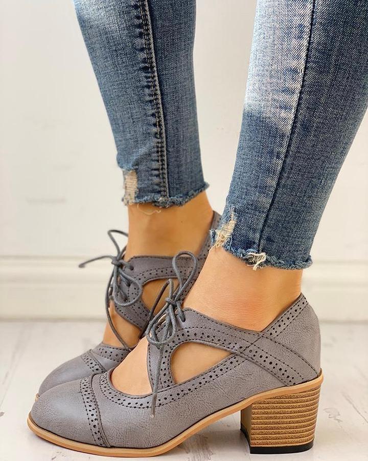 Levoire | Chaussures Vintage avec Confort Exceptionnel et Style Élégant pour Femmes Gris