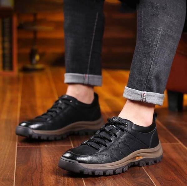 Levoire | Chaussures De Randonnée Pour Hommes En Cuir Et En Caoutchouc