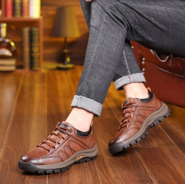 Levoire | Chaussures Décontractées En Cuir Cousues À La Main Pour Hommes