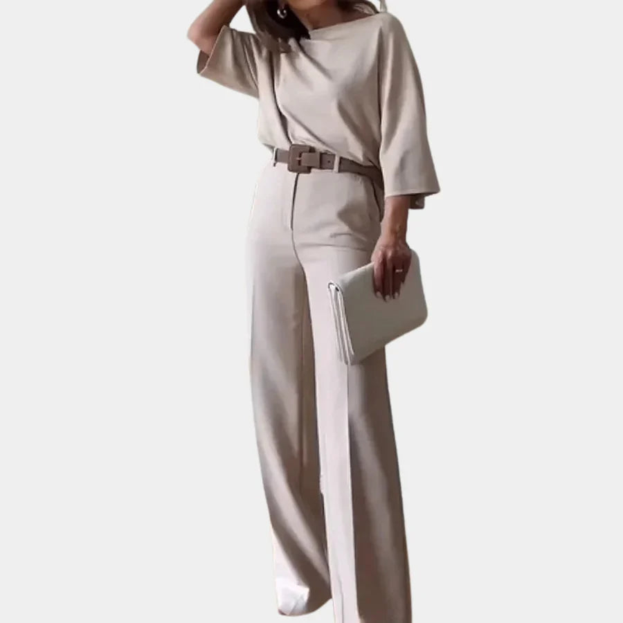 Levoire | Ensemble Élégant 2 Pièces Pour Femmes Beige