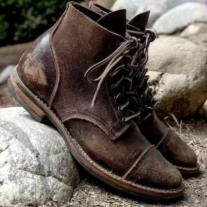 Levoire | Bottes En Cuir Classiques Pour Hommes Khaki