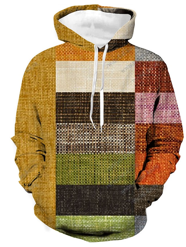 Levoire | Hoodie D'Hiver Avec Motif À Carreaux Vert