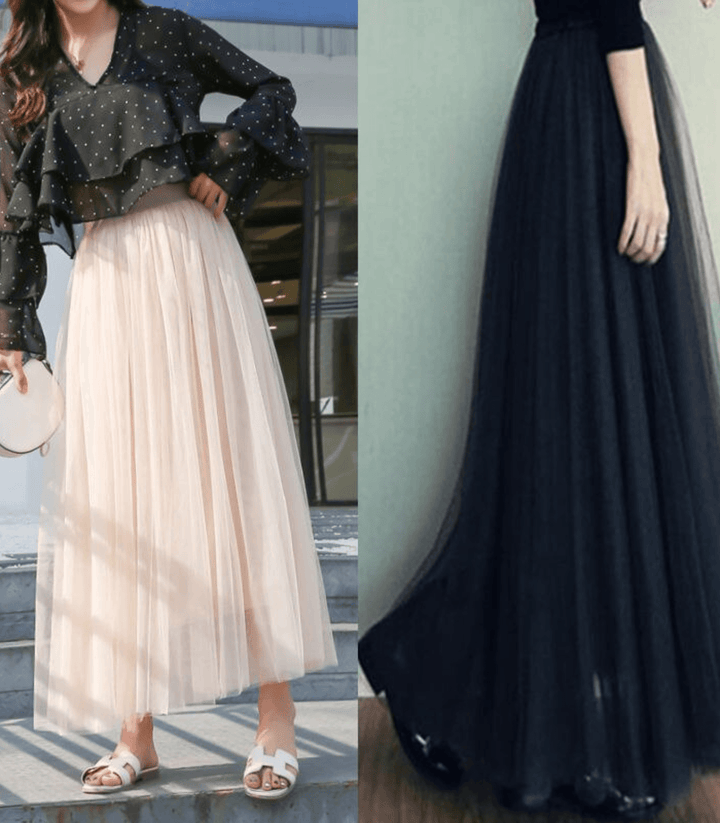 Levoire | Jupe mi-mollet taille haute