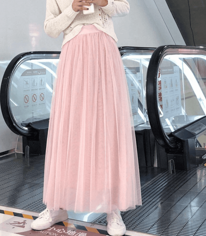 Levoire | Jupe mi-mollet taille haute Rosa