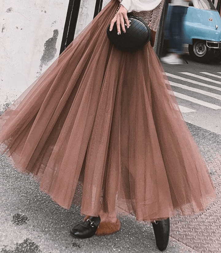 Levoire | Jupe mi-mollet taille haute