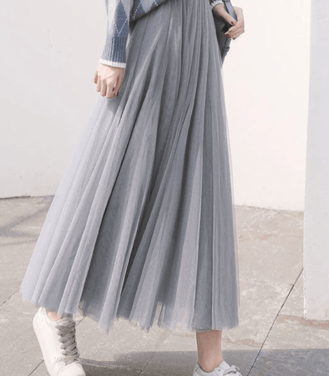 Levoire | Jupe mi-mollet taille haute