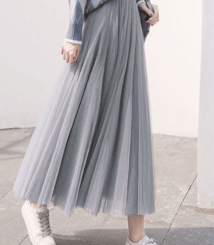 Levoire | Jupe mi-mollet taille haute