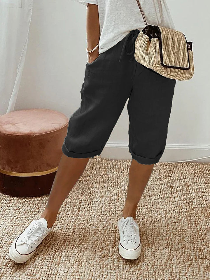Levoire | Pantalon en coton pour femmes Noir
