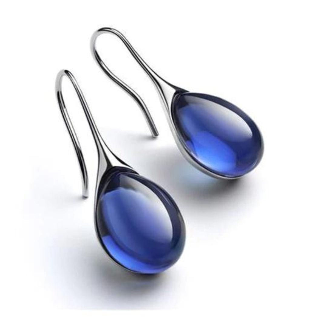 Levoire | Boucles D'Oreilles En Or Et Argent Argent bleu