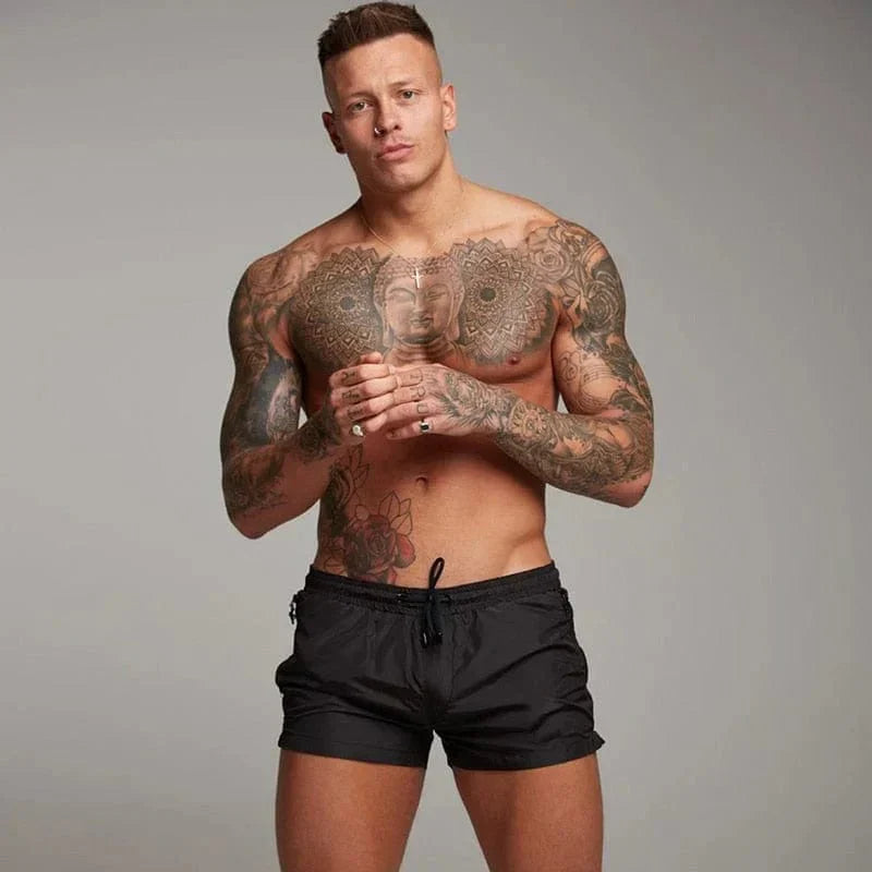 Levoire | Shorts De Bain Pour Hommes Avec Poche Noir
