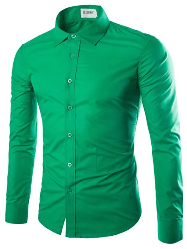 Levoire | Chemise Slim Sans Repassage Homme Vert