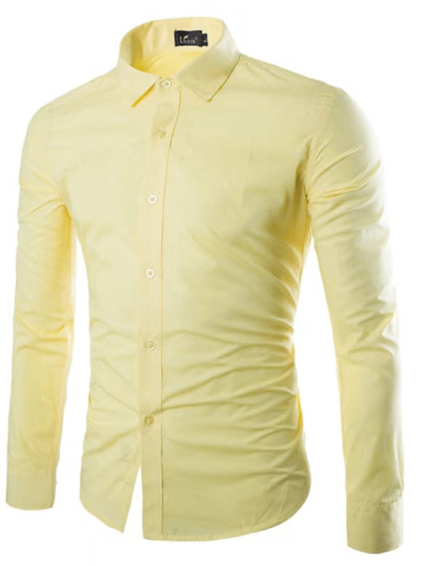 Levoire | Chemise Slim Sans Repassage Homme Jaune vif