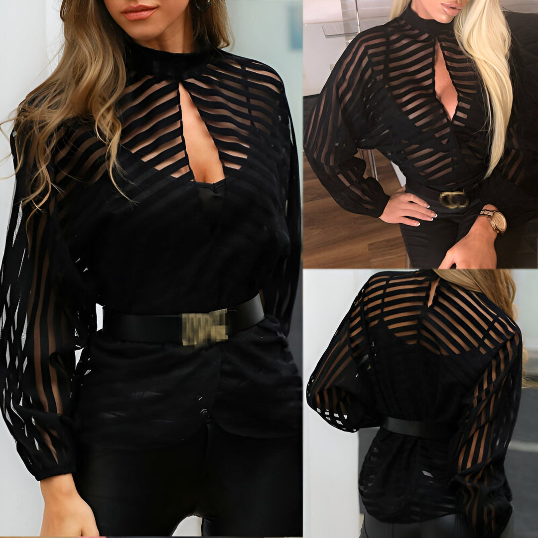 Levoire | Blouse Séduisante En Maille Transparente