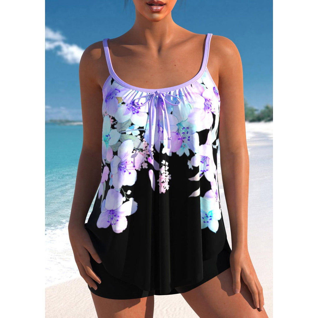 Levoire | Maillot De Bain À Pois Avec Design Classique Noir violet
