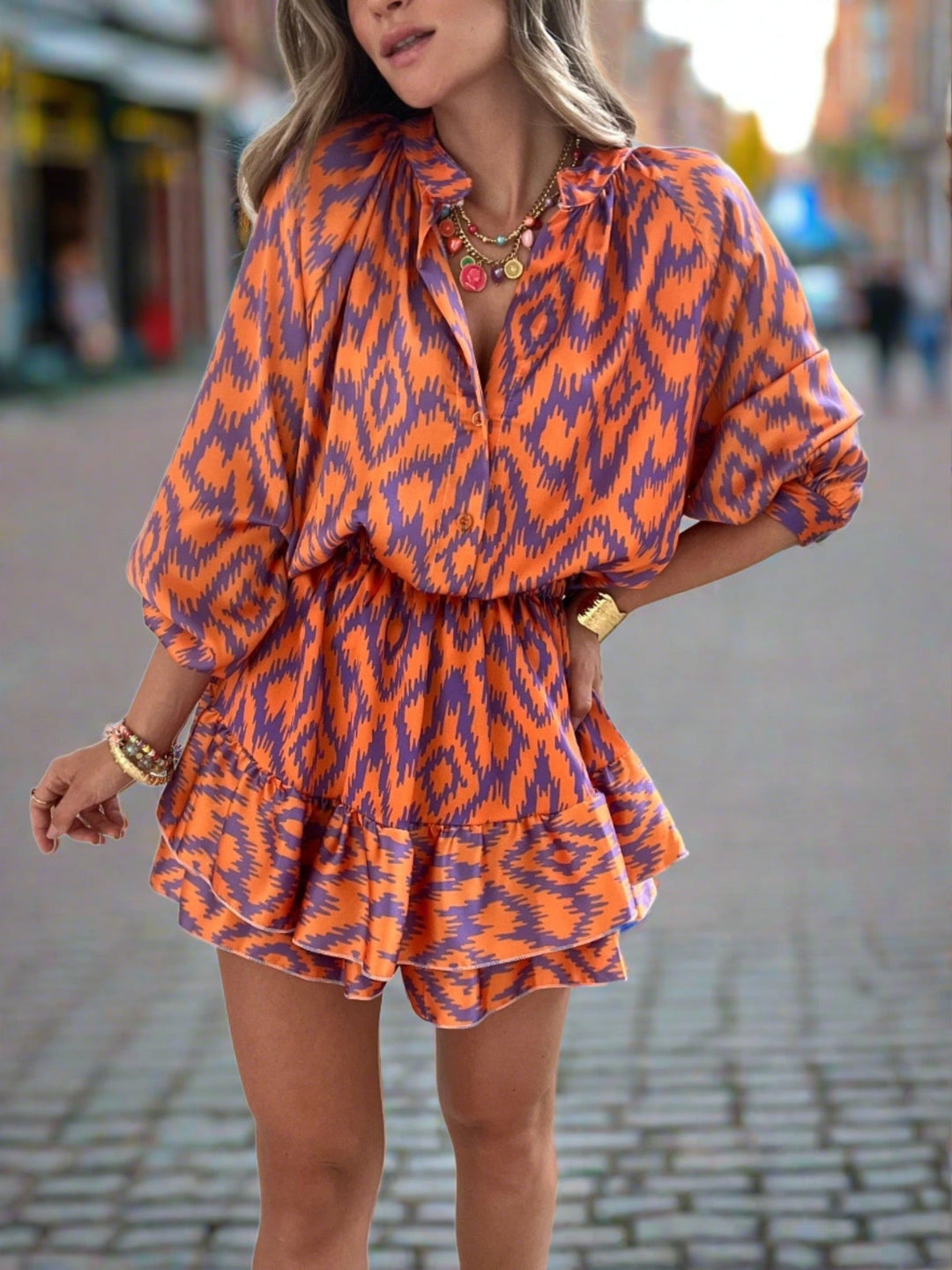 Levoire | Robe Mini Avec Motif Géométrique