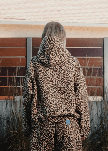 Levoire | Imprimé léopard Sweat à capuche Femme Pull Pull Gilet