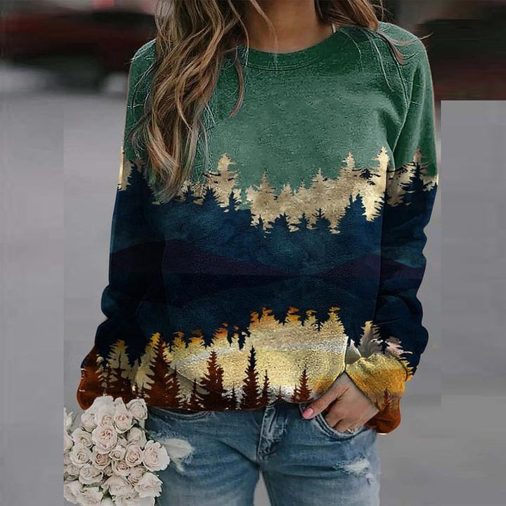Levoire | Pull Imprimé Berg Vert