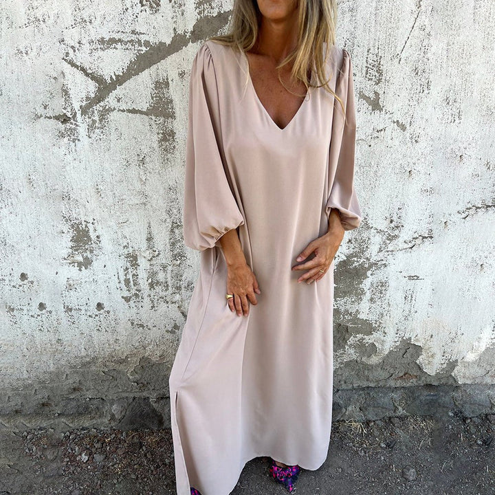 Levoire | Robe Boho longue Abricot