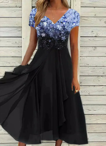Levoire | Robe De Soirée En Chiffon Pour Femmes Robe De Fête Élégante Avec Détails Brillants En Grande Taille