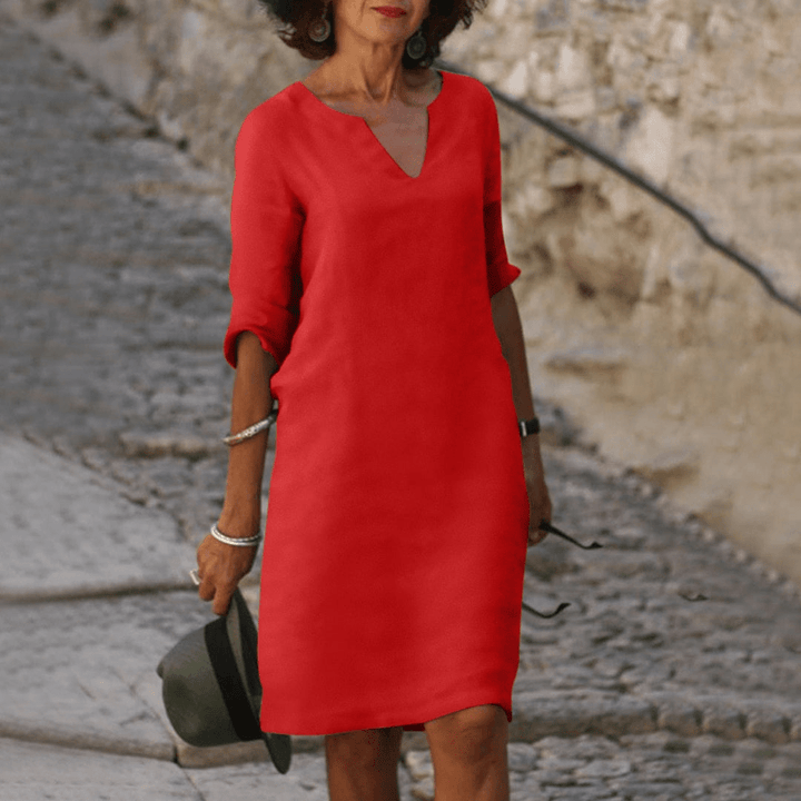 Levoire | Robe Été Décolleté Élégant Femme Rot