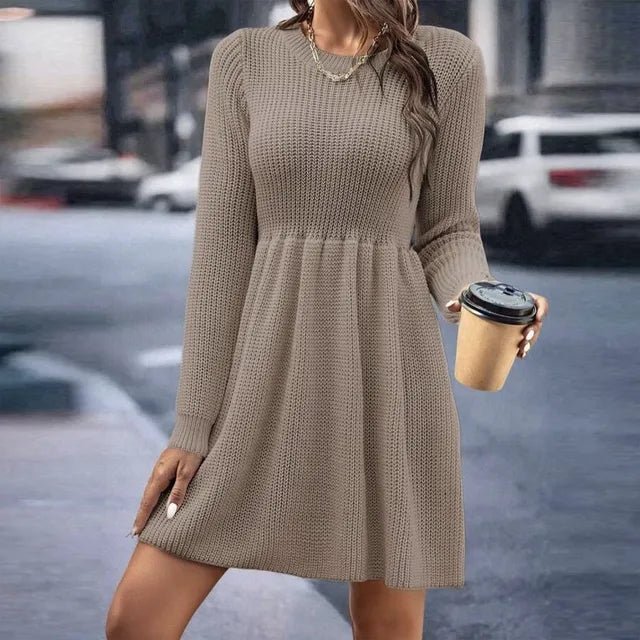Levoire | Robe Élégante Tricot Khaki