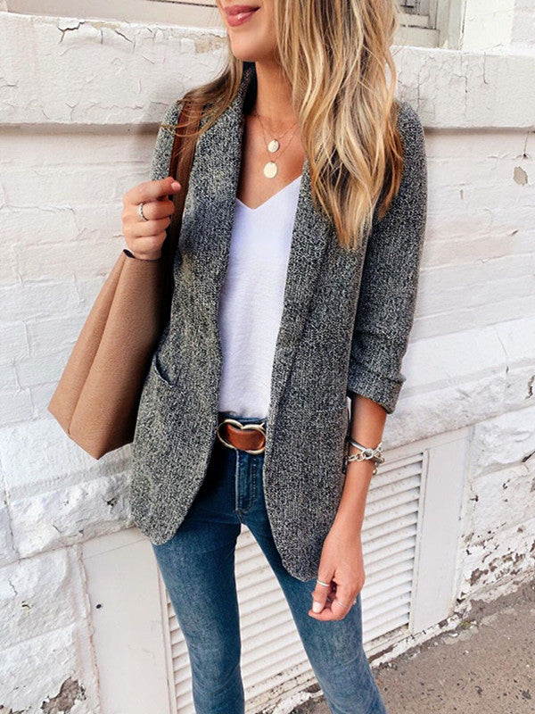 Levoire | Blazer Avec Poche Pour Femmes Noir