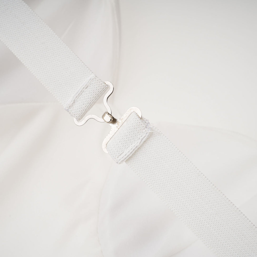 Levoire | Robe Mini Bustier Off-Shoulder Blanche