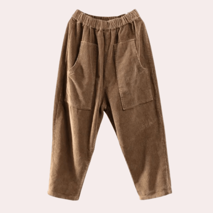 Levoire | Pantalons en velours côtelé décontractés pour femmes