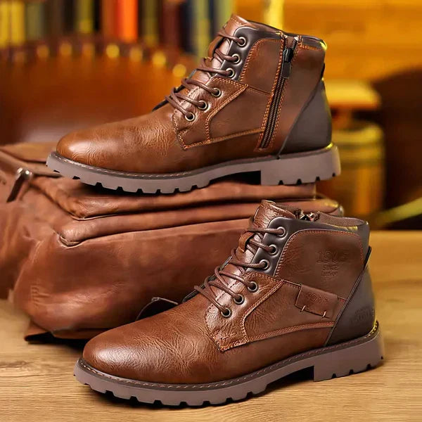 Levoire | Bottes À Lacets Élégantes Et Robustes Braun