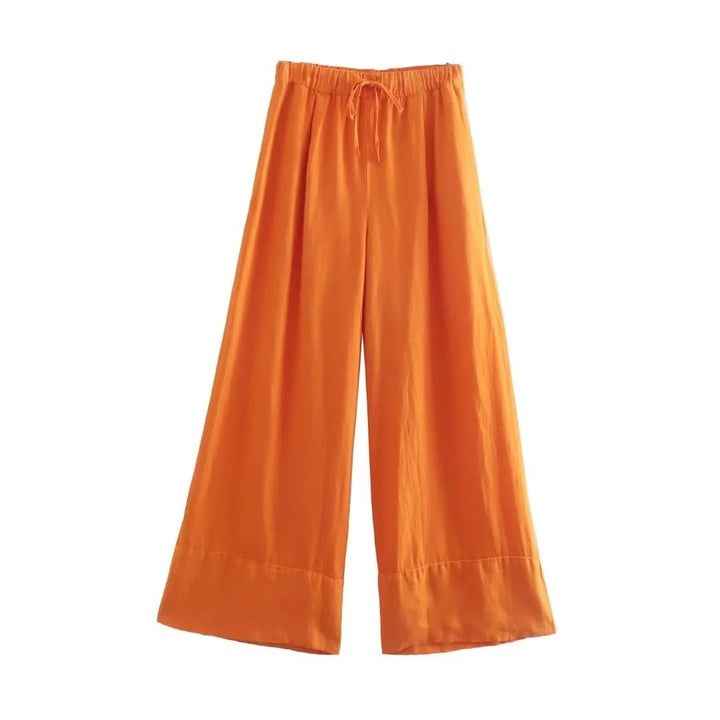 Levoire | Pantalons En Cuir Rentokasattu Von Satz Orange