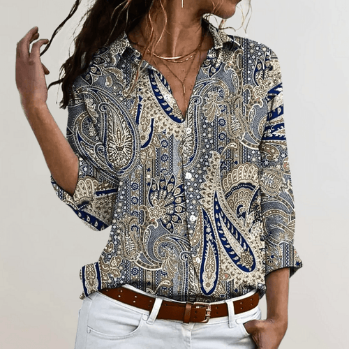 Levoire | Blouse Femme Éclat Élégant Avec Un Imprimé Unique