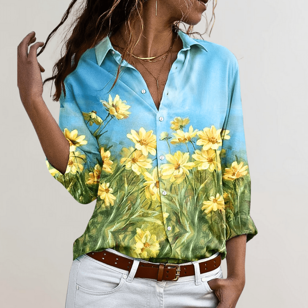 Levoire | Blouse Femme Éclat Élégant Avec Un Imprimé Unique Ou