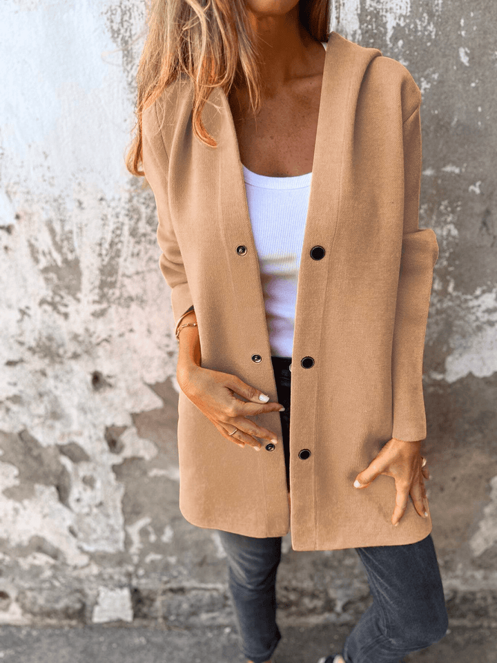Levoire | Veste Cuir Femme Imperméable Élégante Braun