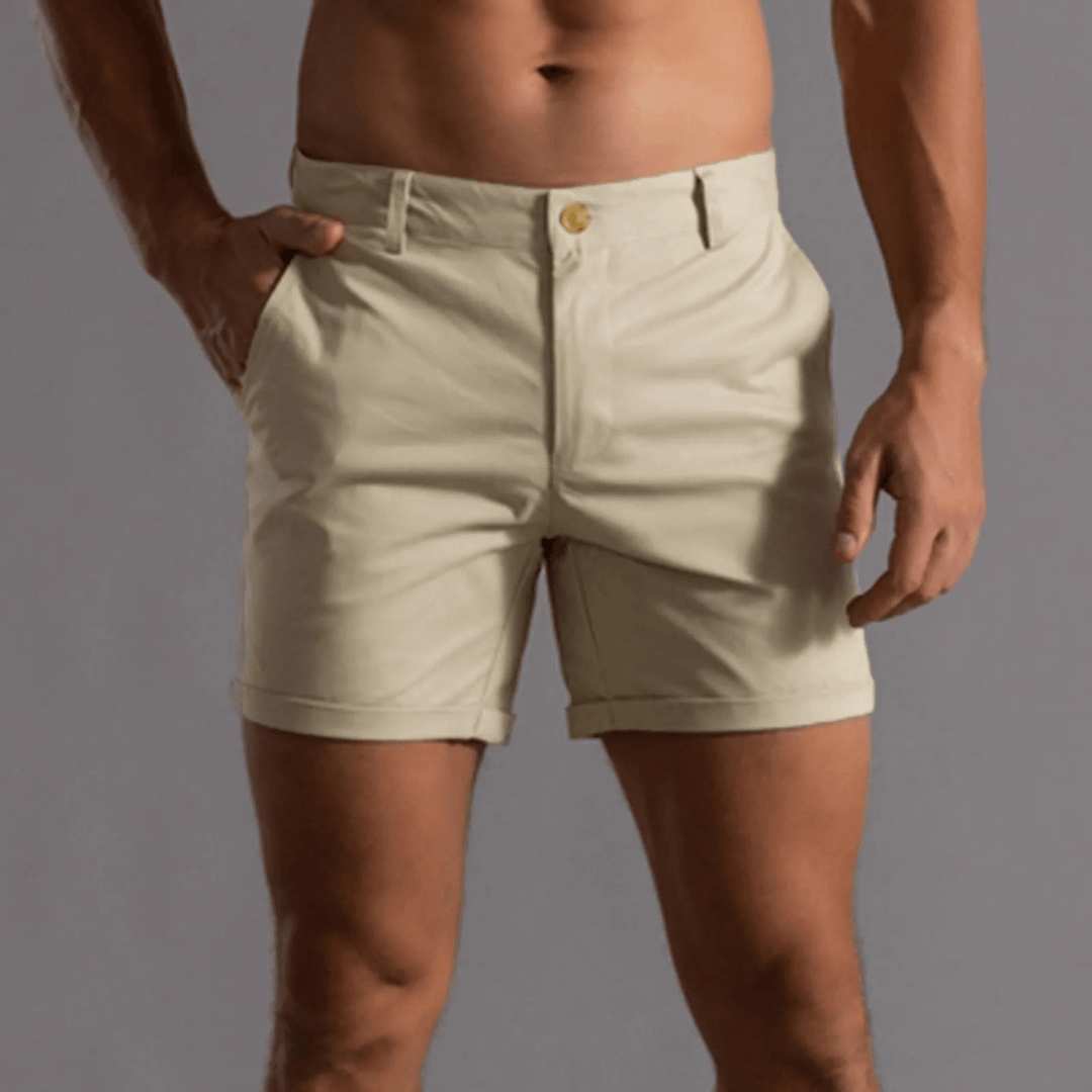 Levoire | Short Classique Décontracté Homme Khaki
