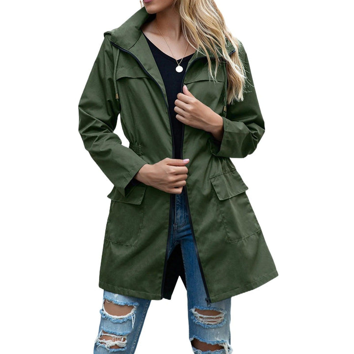 Levoire | Veste Automne Imperméable Vert foncé