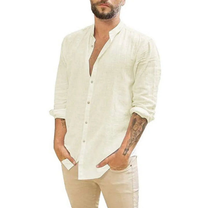 Levoire | Chemise En Lin Élégante Pour Hommes Légère, Respirante & Idéale Pour Les Jours Chauds Beige